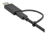 StarTech.com 3ft (1m) USB C Cable w/ USB-A Adapter Dongle, Hybrid 2-in-1 USB C Cable w/ USB-A | USB-C to USB-C (10Gbps/100W PD), USB-A to USB-C (5Gbps), USB-A Host to USB-C DisplayLink Dock - Nærbilde