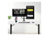 StarTech.com Desk Mount Dual Monitor Arm w/ Crossbar, Up To 27" Displays - Fremsiden