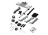 StarTech.com Wall Mount Workstation, Articulating Standing Desk w/ Ergonomic Height Adjustable Dual Monitor Arm & Keyboard Tray, 2x 30" VESA Displays, Foldable Wall Mounted Sit Stand Desk - Høyre vinkel