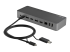 StarTech.com 3ft (1m) USB C Cable w/ USB-A Adapter Dongle, Hybrid 2-in-1 USB C Cable w/ USB-A | USB-C to USB-C (10Gbps/100W PD), USB-A to USB-C (5Gbps), USB-A Host to USB-C DisplayLink Dock - Venstre vinkel